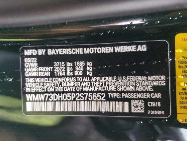 2023 MINI COOPER JOH WMW73DH05P2S75652