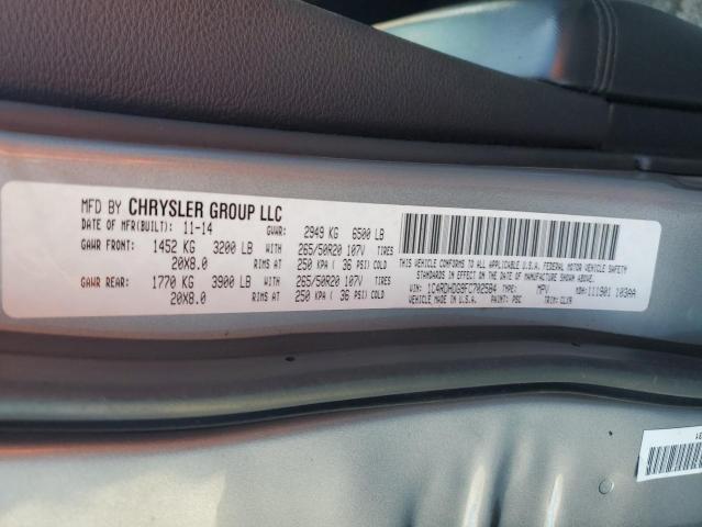 2015 DODGE DURANGO LI 1C4RDHDG9FC702584