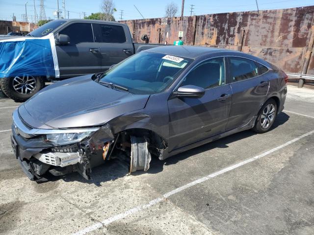 HONDA CIVIC LX 2018 gray  gas 2HGFC2F53JH548007 photo #1