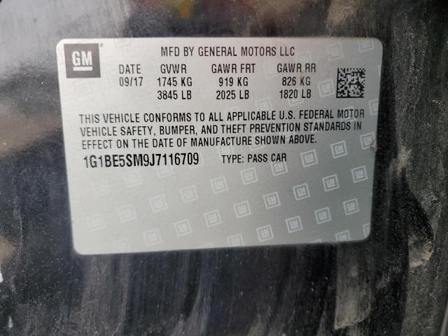 2018 CHEVROLET CRUZE LT - 1G1BE5SM9J7116709