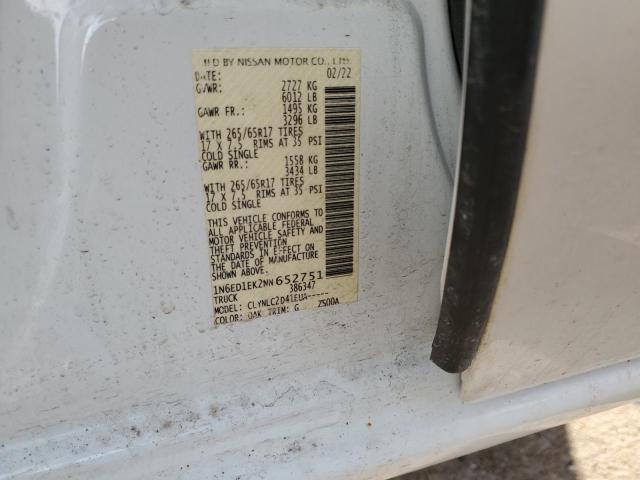 2022 NISSAN FRONTIER S - 1N6ED1EK2NN652751