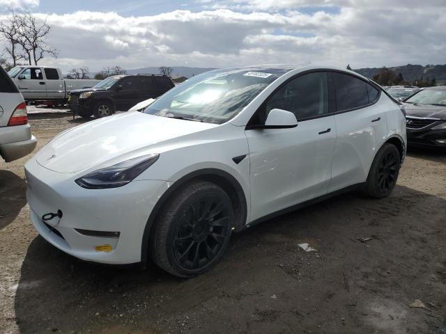 TESLA MODEL Y 2022 white  electric 7SAYGDEE0NF545136 photo #1