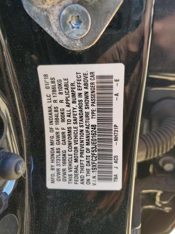 2018 HONDA CIVIC LX 19XFC2F53JE016248