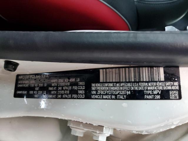 2016 FIAT 500X LOUNG ZFBCFYDT0GP326744