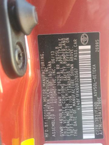 2013 TOYOTA CAMRY L - 4T4BF1FK6DR326567