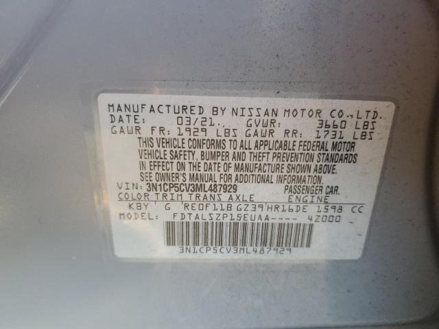 2021 NISSAN KICKS SV - 3N1CP5CV3ML487929