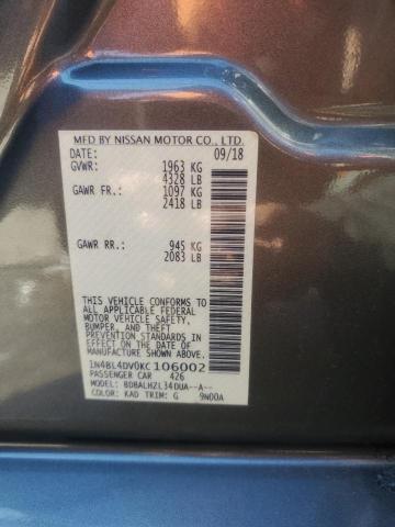 2019 NISSAN ALTIMA SV - 1N4BL4DV0KC106002