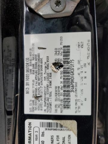 2016 FORD FUSION SE - 3FA6P0HD1GR373125