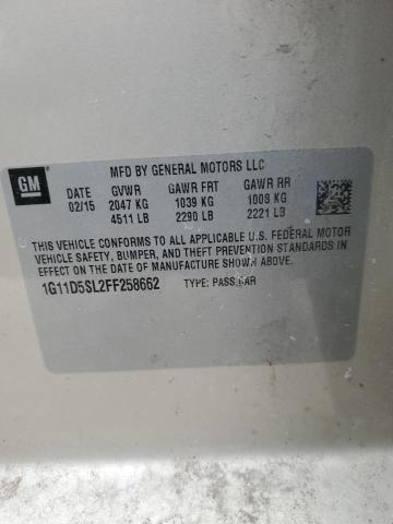 2015 CHEVROLET MALIBU 2LT - 1G11D5SL2FF258662