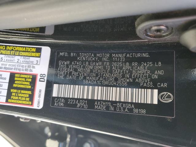 2024 LEXUS ES 300H BA 58ADA1C19RU042556