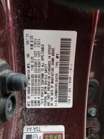 2015 HONDA CR-V EXL 5J6RM4H76FL064209