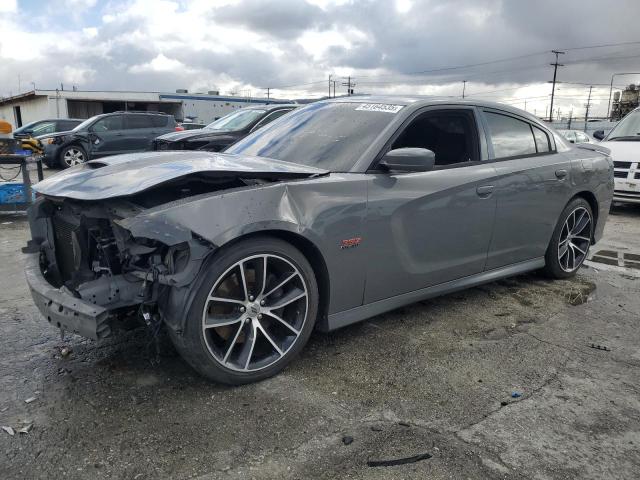 DODGE CHARGER R/ 2018 gray  gas 2C3CDXGJXJH313423 photo #1