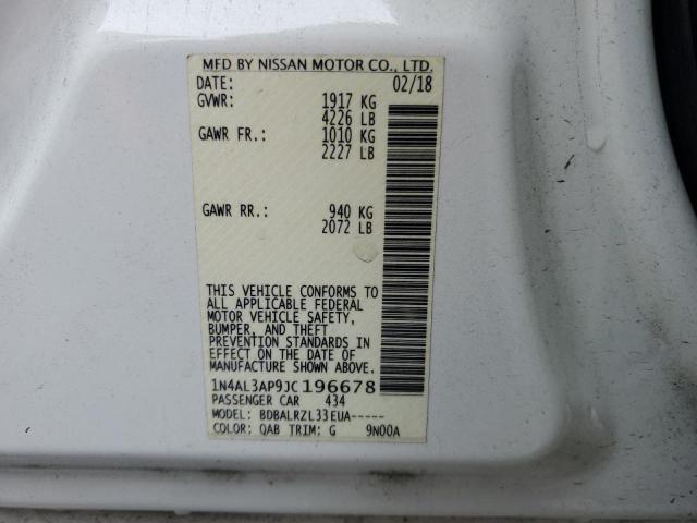 2018 NISSAN ALTIMA 2.5 - 1N4AL3AP9JC196678