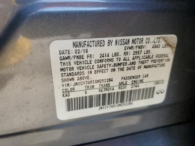 2016 INFINITI Q50 BASE - JN1CV7AR1GM252284