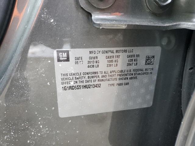 2017 CHEVROLET VOLT PREMI - 1G1RD6S51HU213432