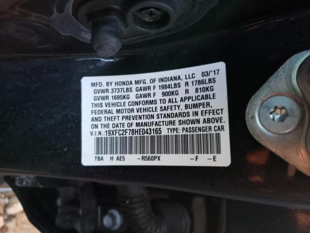 2017 HONDA CIVIC EX - 19XFC2F78HE043165