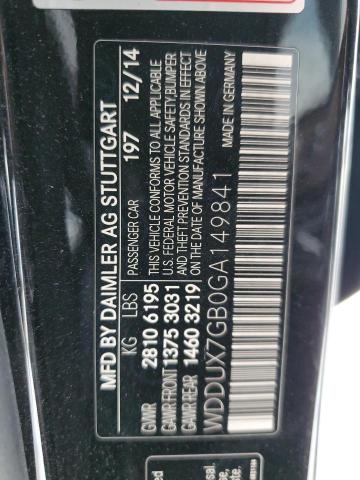 2016 MERCEDES-BENZ S MERCEDES WDDUX7GB0GA149841