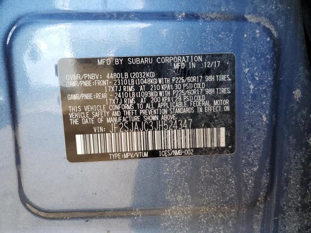 2018 SUBARU FORESTER 2 - JF2SJAJC3JH524347