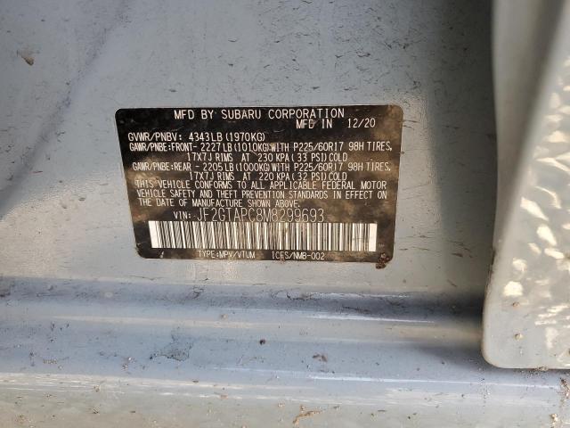 2021 SUBARU CROSSTREK - JF2GTAPC8M8299693