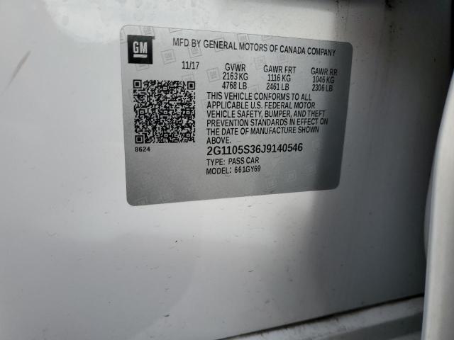 2018 CHEVROLET IMPALA LT - 2G1105S36J9140546