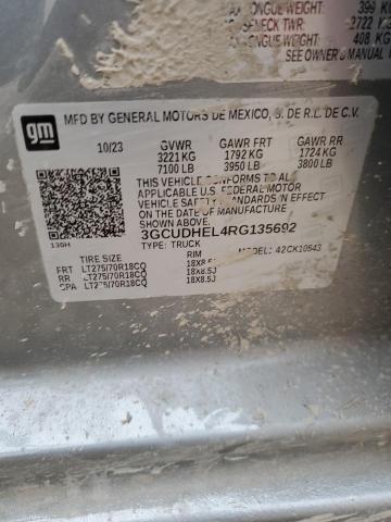 2024 CHEVROLET SILVERADO - 3GCUDHEL4RG135692