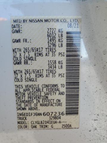 2022 NISSAN FRONTIER S - 1N6ED1FJ6NN607236