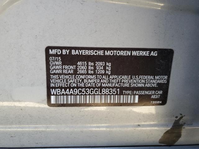 2016 BMW 428 I GRAN - WBA4A9C53GGL88351