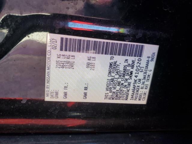 2017 NISSAN MAXIMA 3.5 - 1N4AA6AP3HC410520
