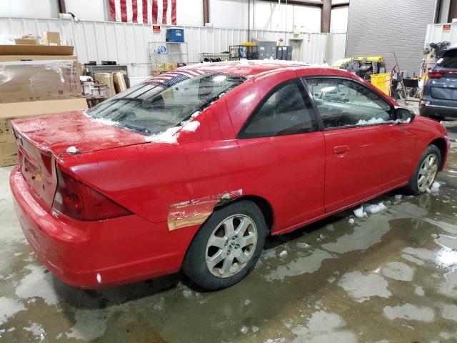 HONDA CIVIC EX 2003 red coupe gas 1HGEM21933L080093 photo #4