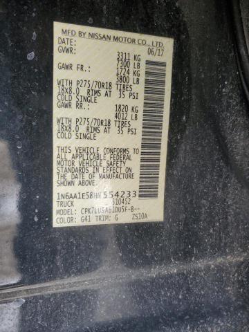 2017 NISSAN TITAN SV - 1N6AA1E58HN554233