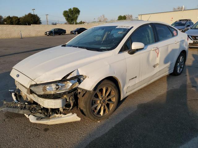 FORD FUSION SE 2017 white sedan 4d hybrid engine 3FA6P0LU0HR323955 photo #1