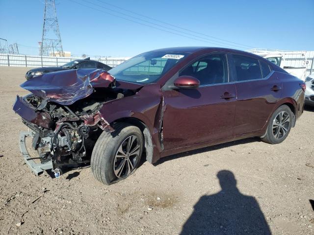 NISSAN SENTRA SV 2022 burgundy  gas 3N1AB8CV2NY291797 photo #1