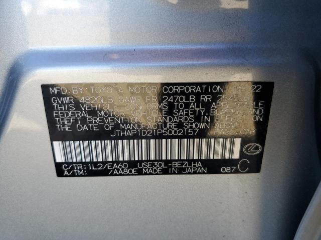 2023 LEXUS IS 500 F S JTHAP1D21P5002157