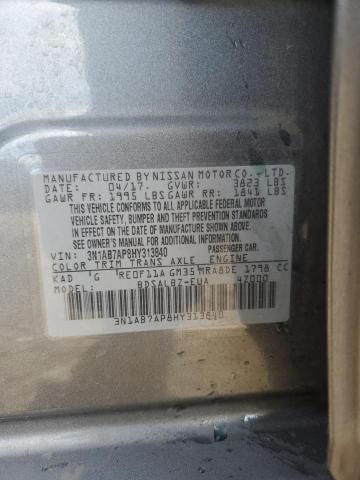 2017 NISSAN SENTRA S - 3N1AB7AP8HY313840