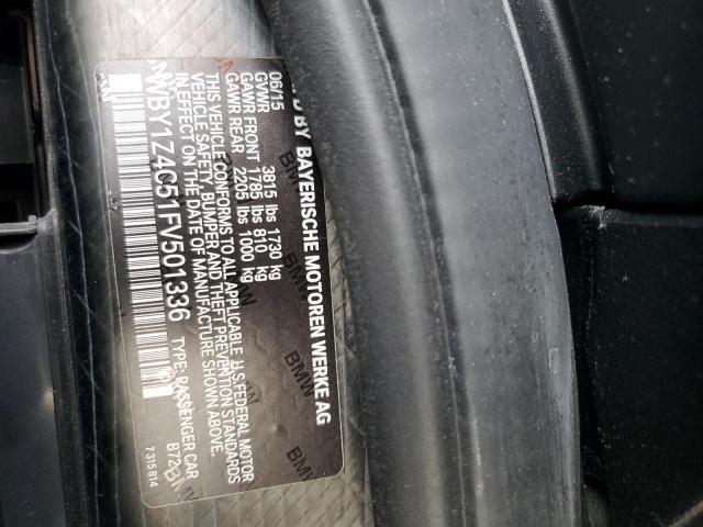 2015 BMW I3 REX WBY1Z4C51FV501336
