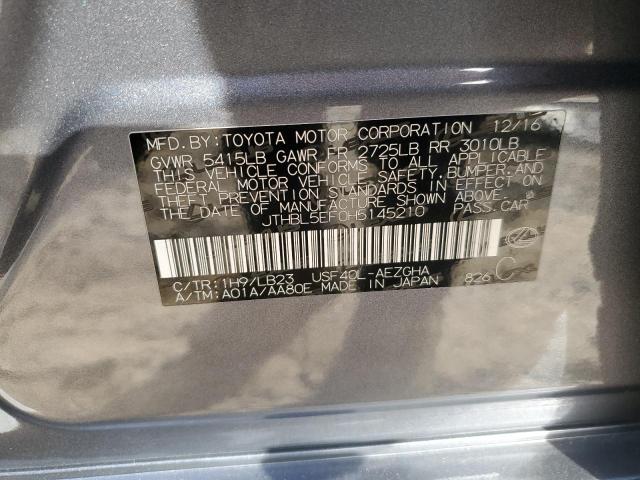 2017 LEXUS LS 460 - JTHBL5EF0H5145210