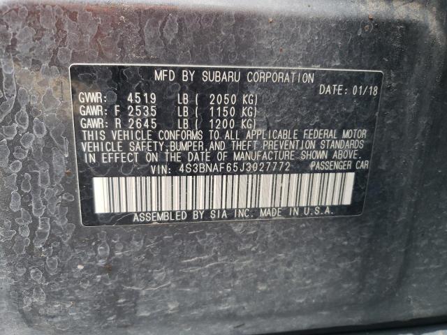 2018 SUBARU LEGACY 2.5 - 4S3BNAF65J3027772