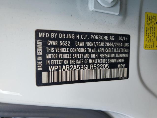 2016 PORSCHE MACAN S - WP1AB2A53GLB52205