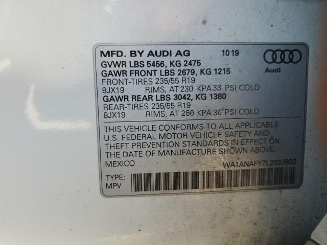 2020 AUDI Q5 PREMIUM - WA1ANAFY7L2037803