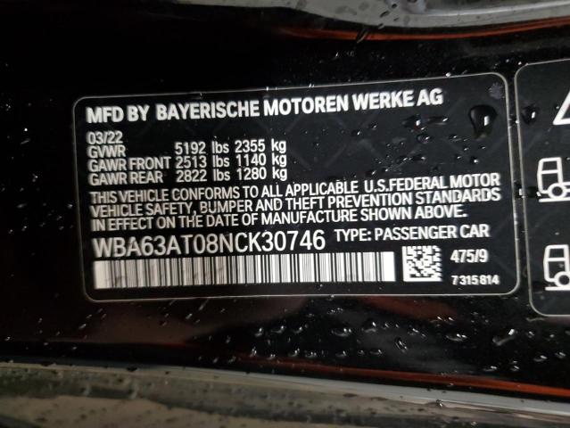 2022 BMW M440XI WBA63AT08NCK30746