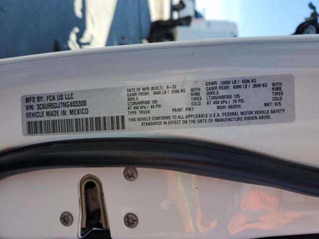 2022 RAM 2500 BIG H 3C6UR5DJ7NG403300