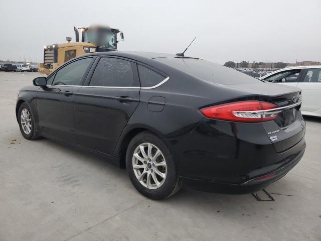 FORD FUSION S 2017 black sedan 4d gas 3FA6P0G77HR140914 photo #3