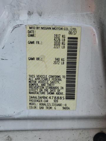 2017 NISSAN ALTIMA 2.5 - 1N4AL3AP8HC478885
