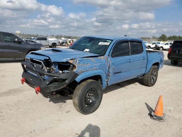 TOYOTA TACOMA DOU 2019 blue  gas 5TFCZ5AN1KX210451 photo #1