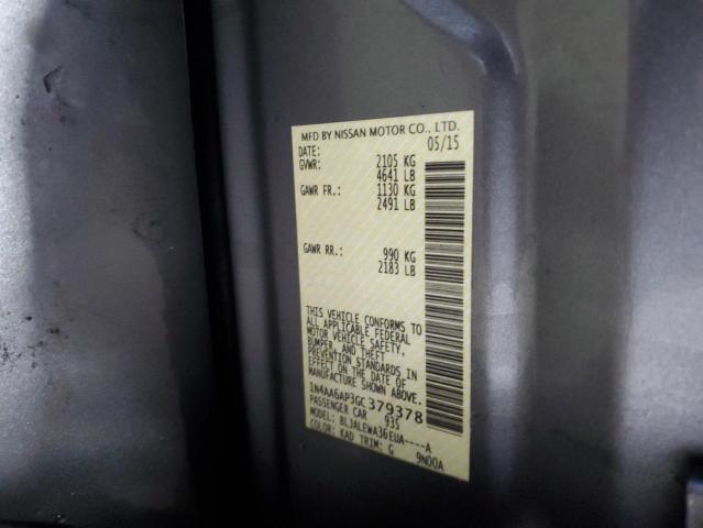 2016 NISSAN MAXIMA 3.5 1N4AA6AP3GC379378
