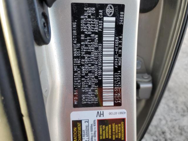 2016 TOYOTA AVALON HYB 4T1BD1EB5GU053983