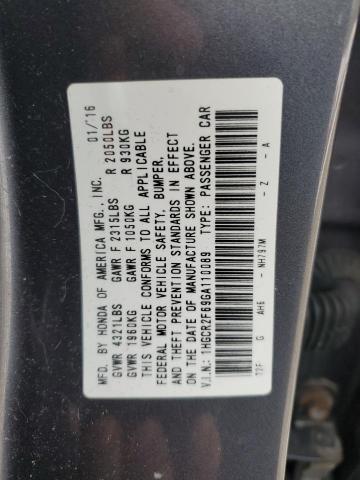 2016 HONDA ACCORD SPO - 1HGCR2F69GA110089