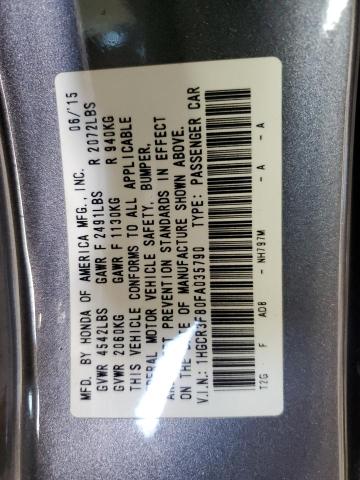 2015 HONDA ACCORD EXL 1HGCR3F80FA035790