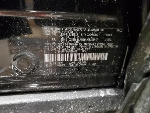 2022 TOYOTA RAV4 XLE 2T3P1RFV2NW268022