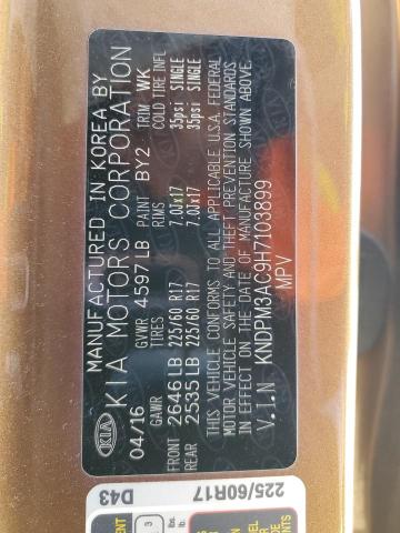 2017 KIA SPORTAGE L - KNDPM3AC9H7103899